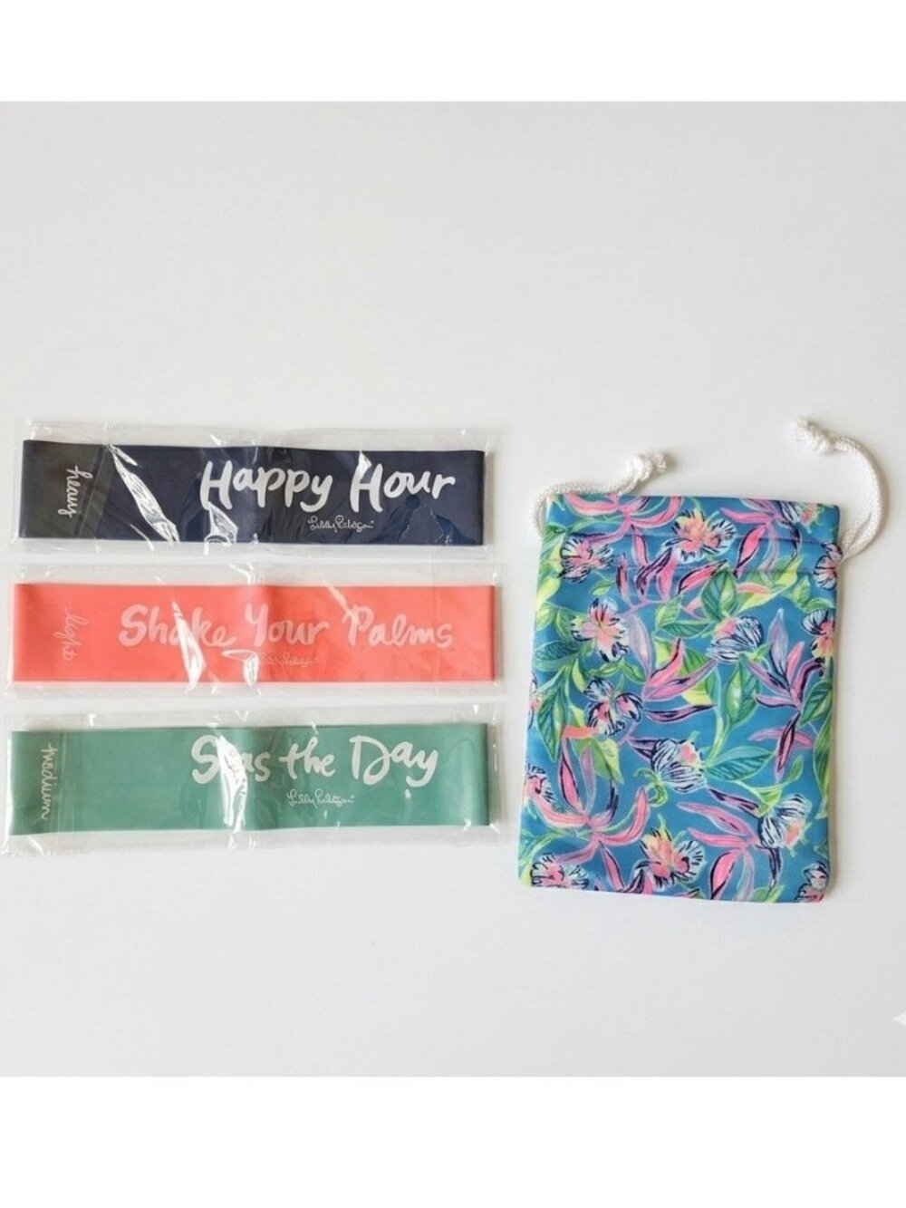Lilly Pulitzer - NWT Resistance Bands with Pouch